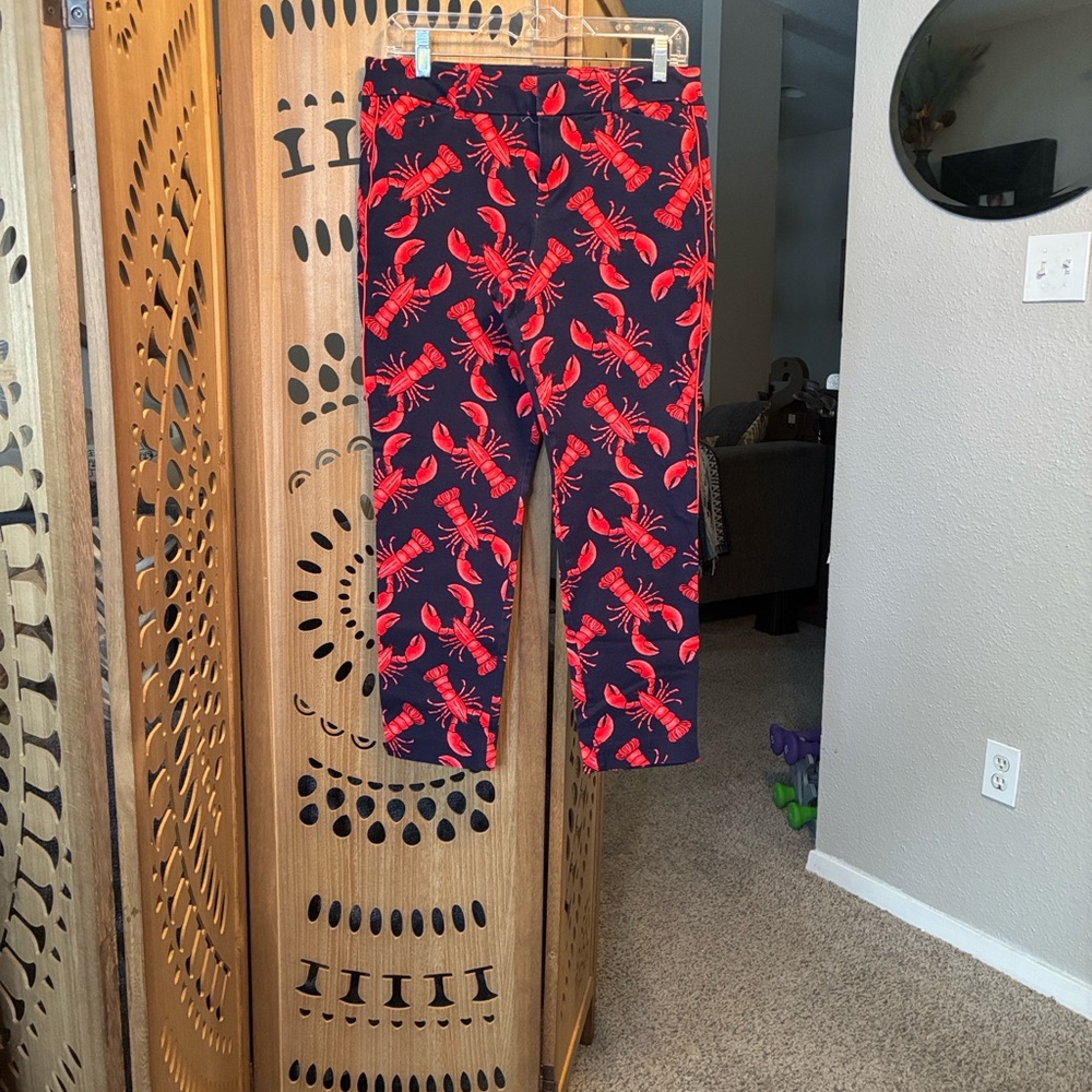 Lobster crawfish Print red and black Pants - Picture 5 of 8